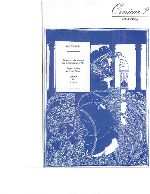 Ornicar Analitica 1953