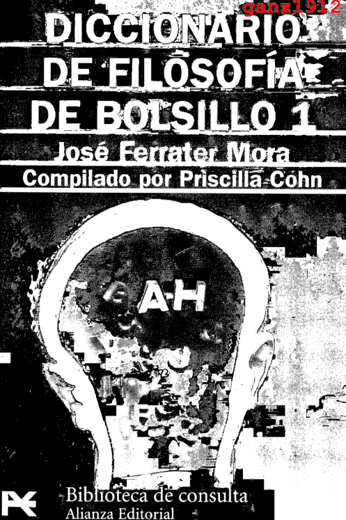 FERRATER MORA JOSÉ diccionario de filosofia de bolsillo