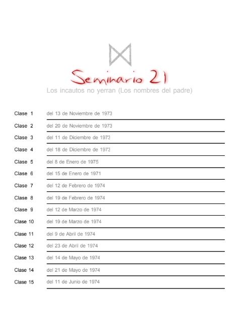 Lacan Seminario 21